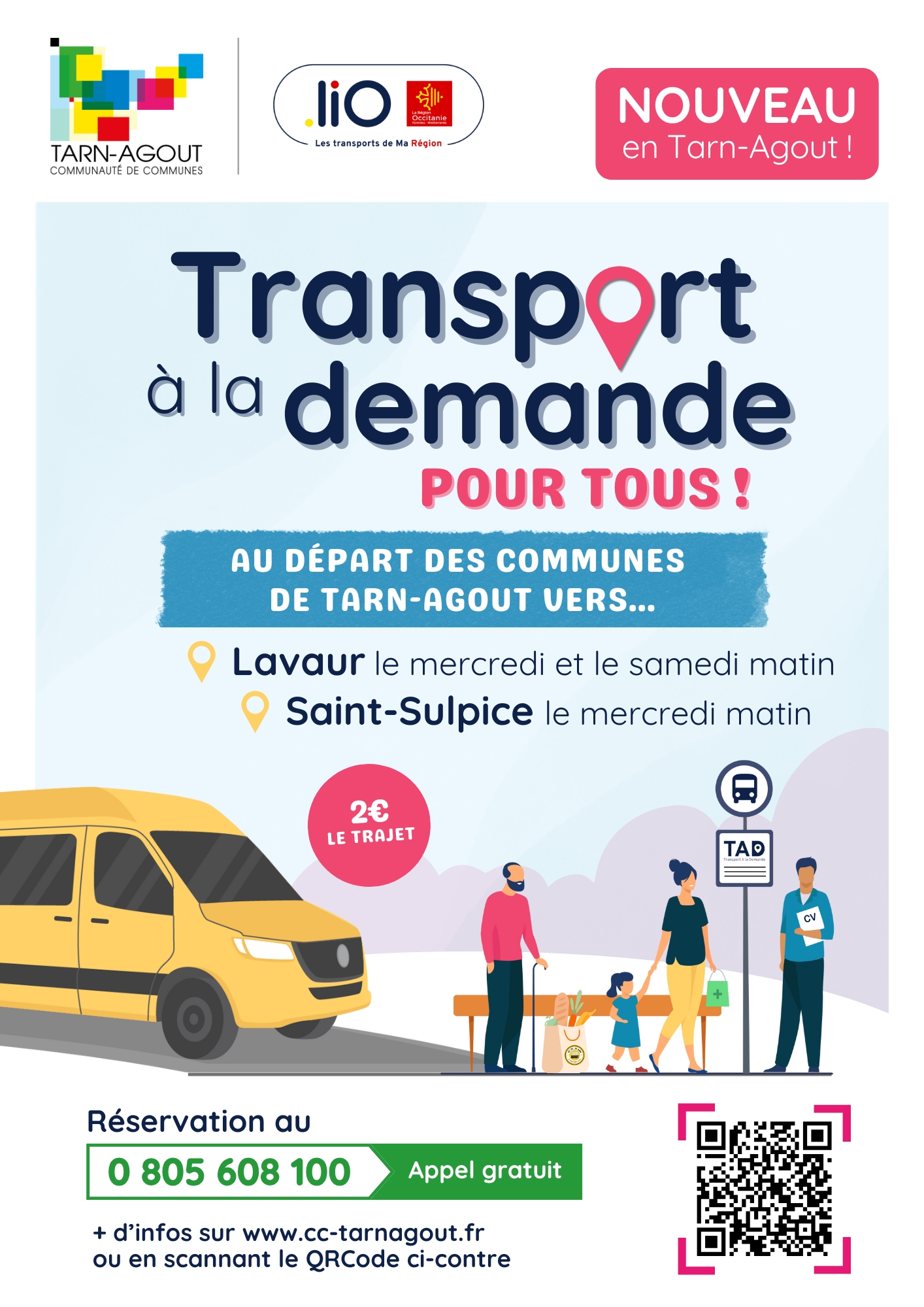 Transport à la demande (TAD) à partir du 05 avril 2025 - Mairie d'Ambres